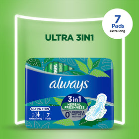 Always Ultra Thin 3 in 1 Extra Long 7 Pads