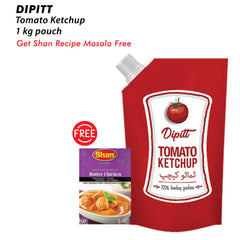 Dipitt Chilli Garlic Sauce Pouch 900gm with Shan Recipe Masala Free