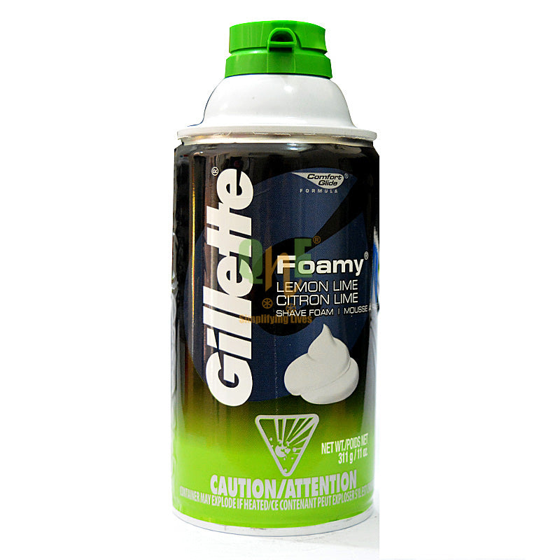 Gillette Foamy Lemon Lime Shave Foam Imp 311g