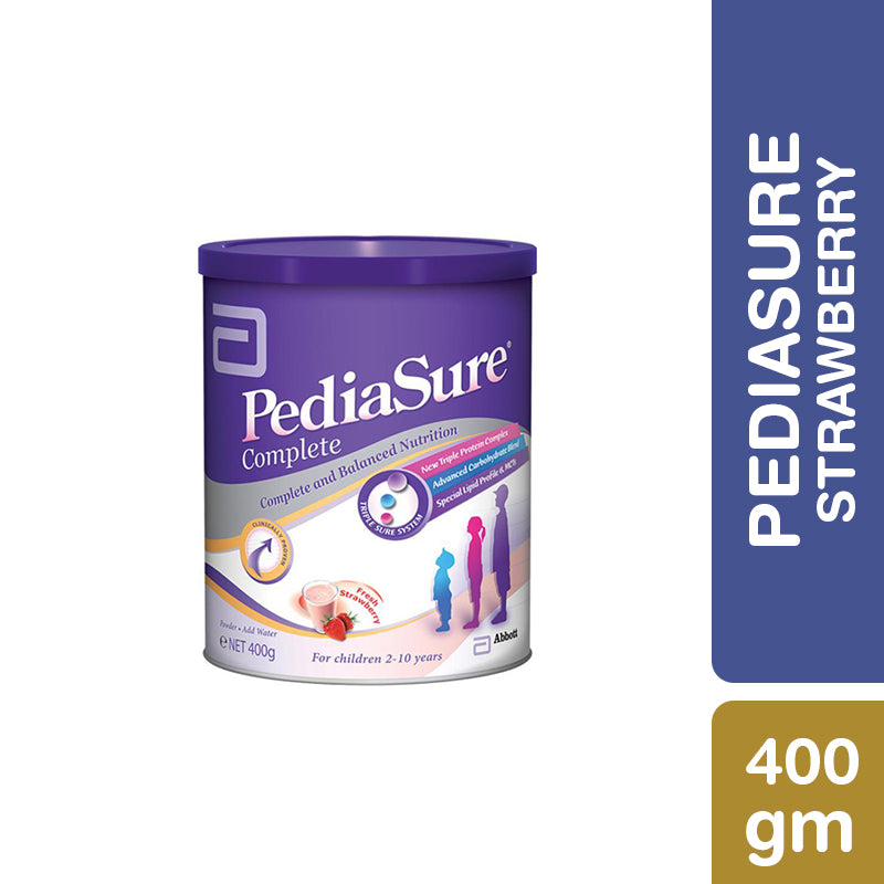 Pediasure Triplesure Strawberry Milk Powder  400 gm
