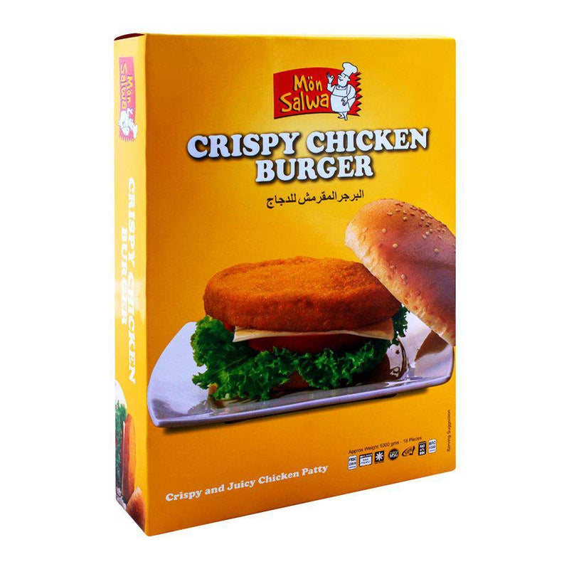 Mon Salwa Crispy Chicken Burger Patties Poly Bag 990gm