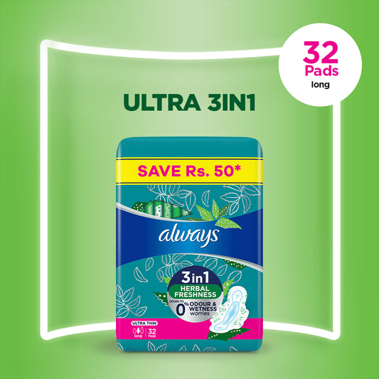 Always Ultra Thin Sanitary Pads Long 4x8 32pcs