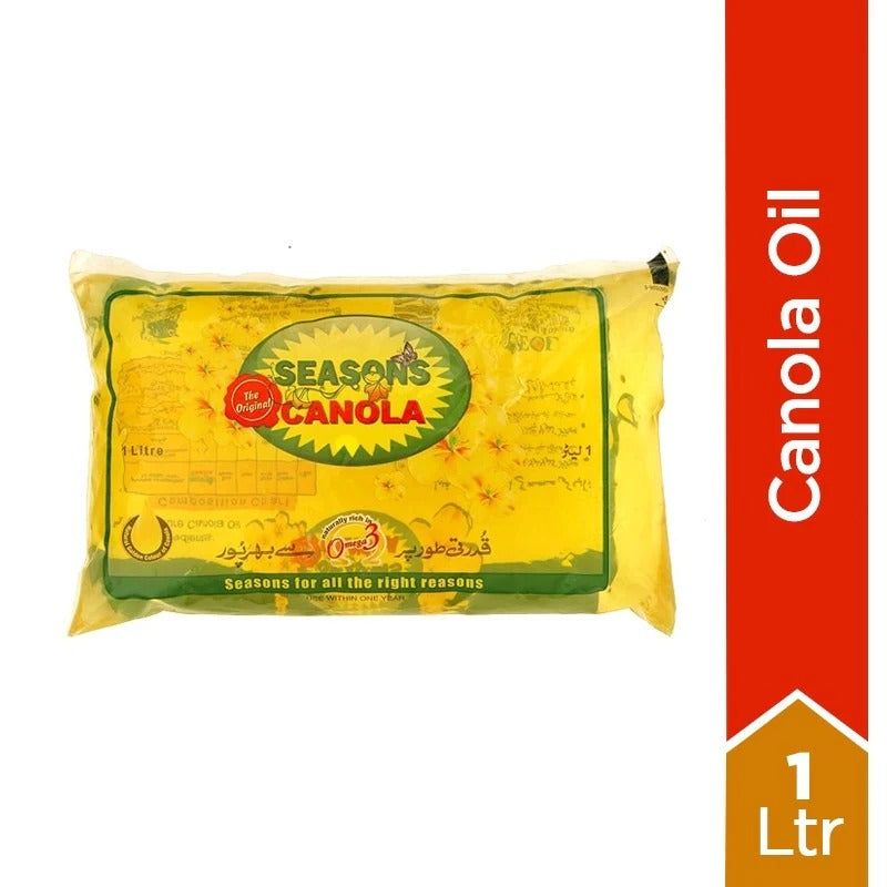 Seasons Canola Cooking Oil Pouch 1ltr