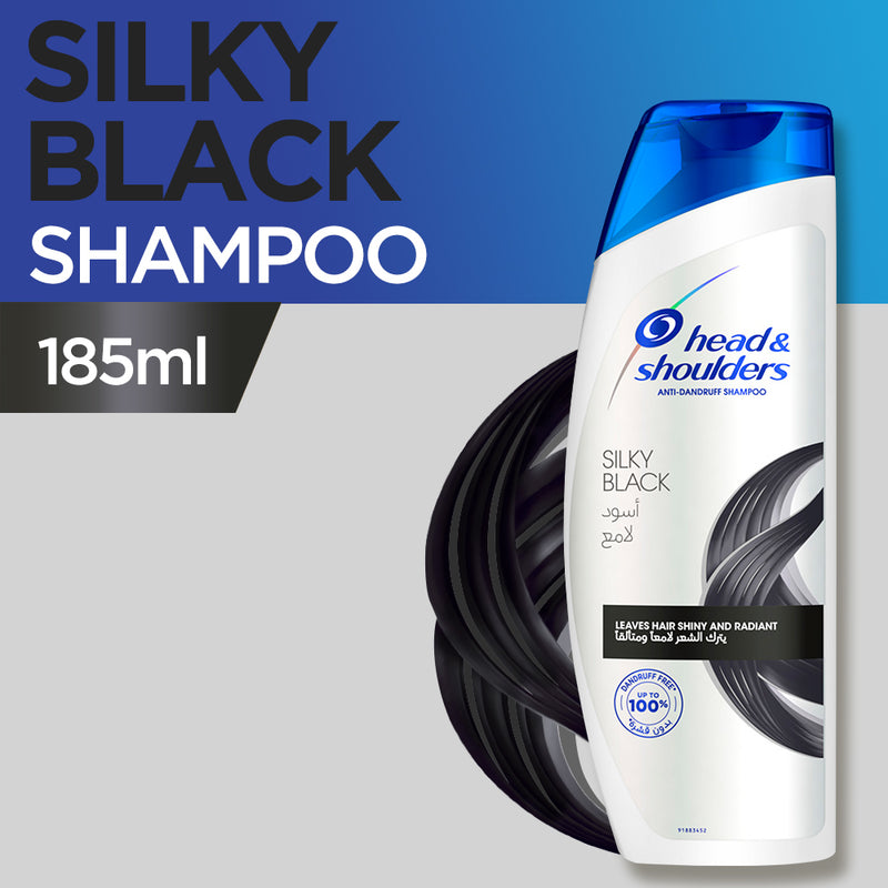 Head & Shoulders Shampoo Silky Black 185ml