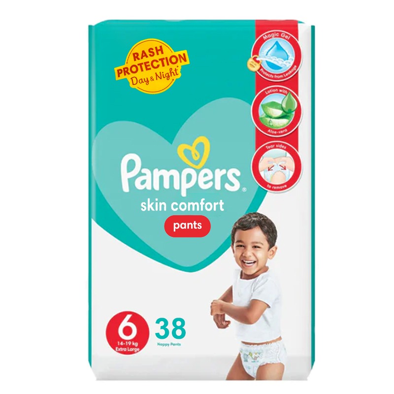 Pampers Baby Pants  Extra Large Size 6 (14-19kg), 38 Counts