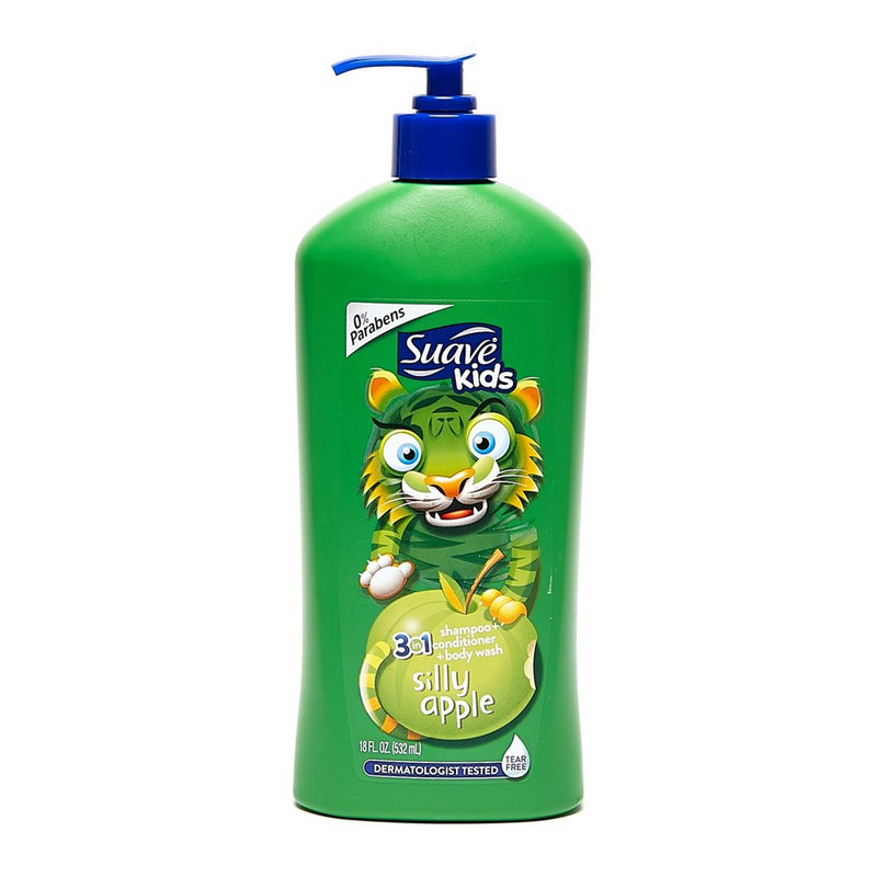 Suave Kids 2-in-1 Smoothing Silly Apple Shampoo + Conditioner, 532ml