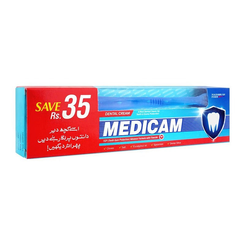 Medicam Dental Cream with free Toothbrush 65gm