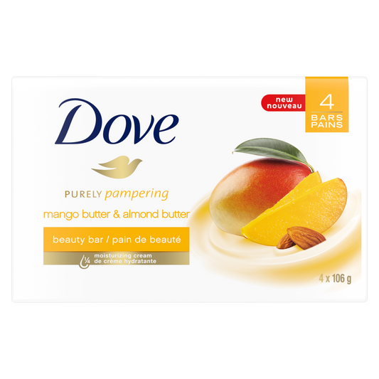 Dove Purely Pampering Mango Butter Beauty Bar Soap 106 gm