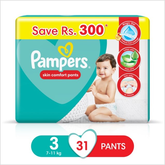 Pampers Pants Midi Size 3, (31 Counts)