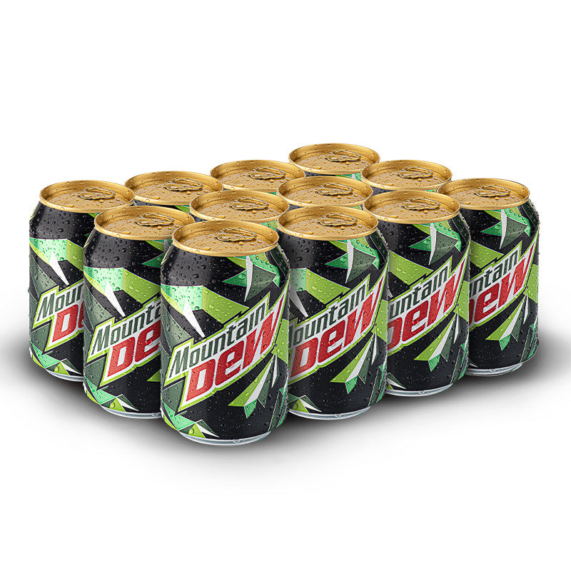 Mountain Dew Soft Drink Can 300ml 12-Pcs Case