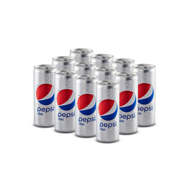 Pepsi Diet Can 250ml 12-Pcs Case