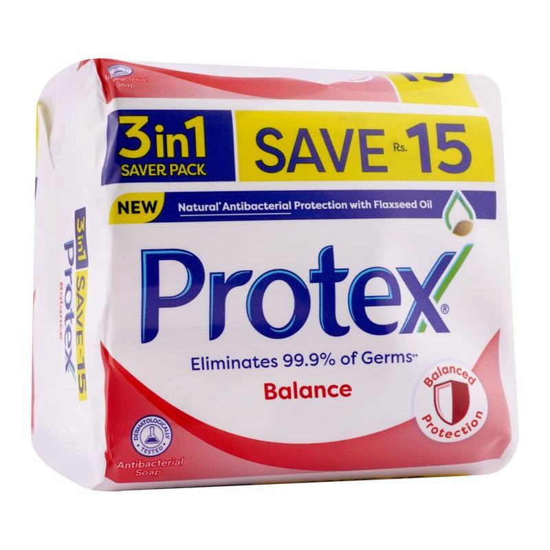 Protex Bar Soap Balance 3 in 1 Saver Pack 135gm