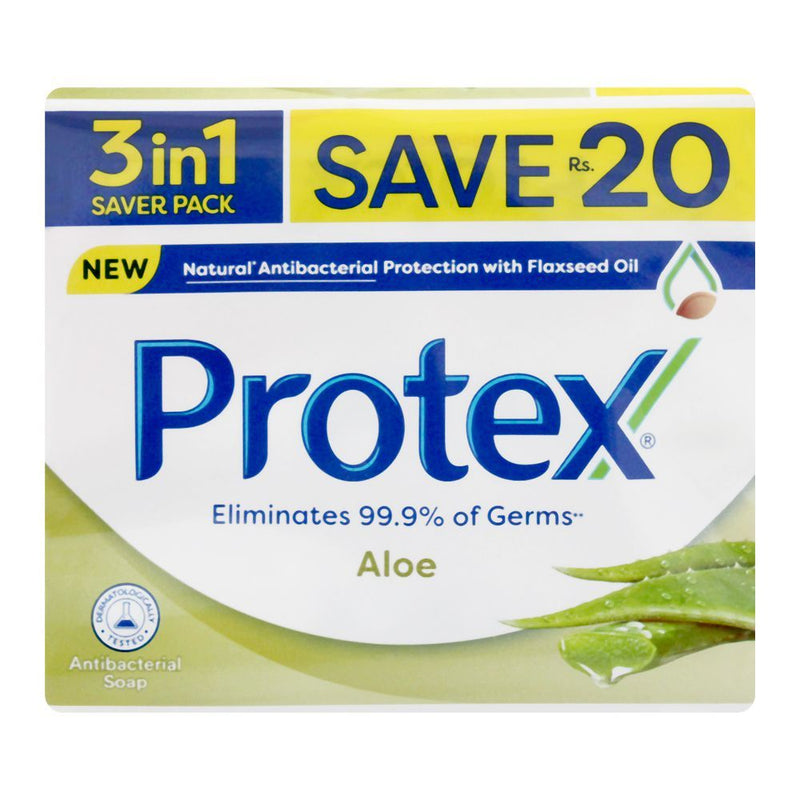 Protex Bar Soap Aloe 3 in 1 Saver Pack 135gm