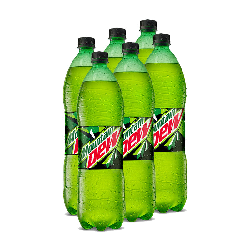 Mountain Dew Soft Drink 1.5-Litre Bottle 6-Pcs Case