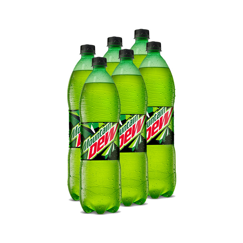 Mountain Dew Soft Drink 1-Litre Bottle 6-Pcs Case