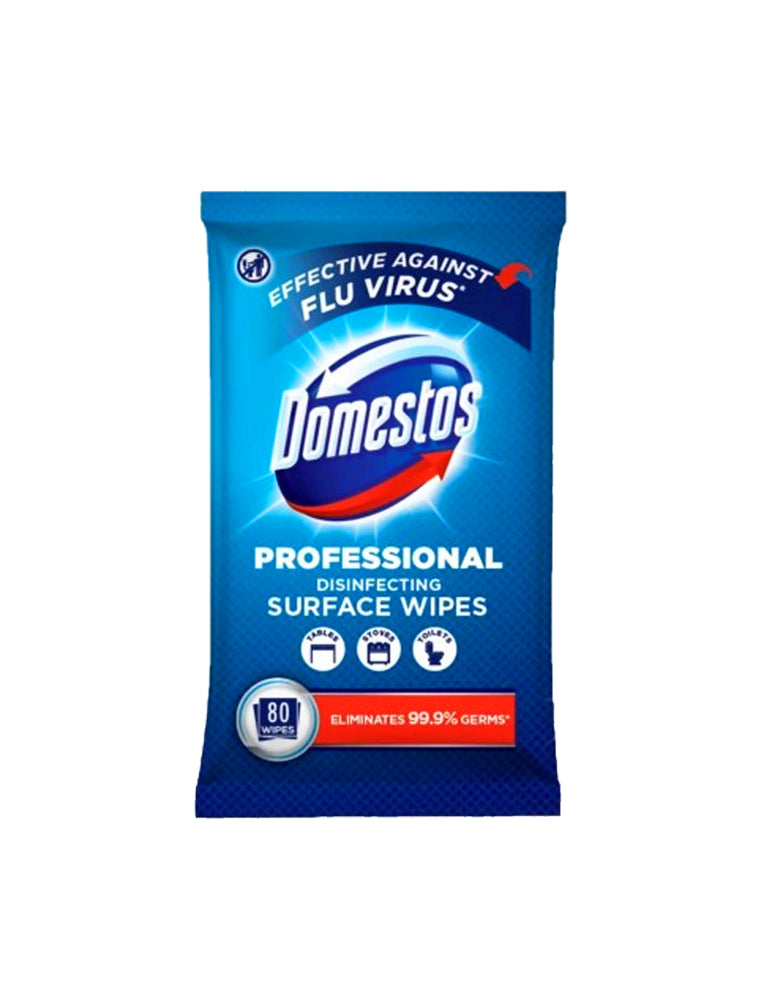 Domestos Disinfecting Surface Wipes (80 Wipes)