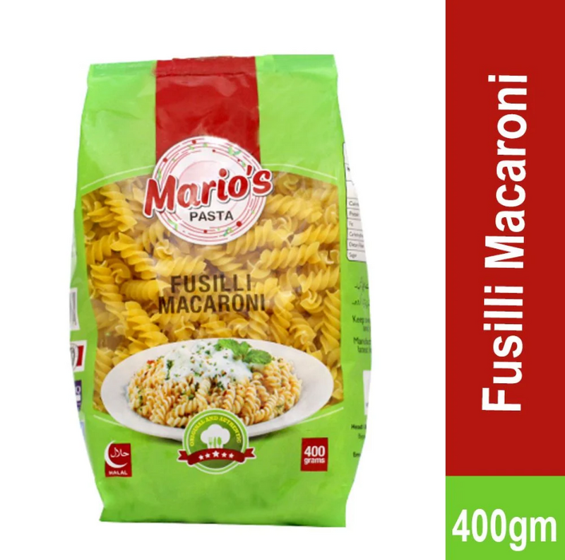 Marios Pasta Fusilli Macaroni 400 gm