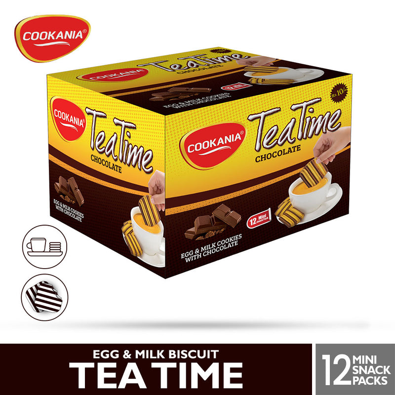 Cookania Tea Time Chocolate Mini Snack Pack Box (12 pcs)