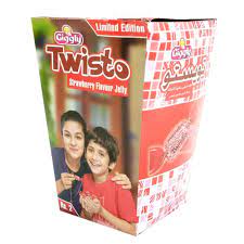 Giggly Twisto Strawberry Flavour Jelly Box