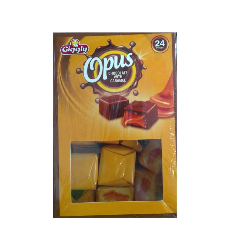 Giggly Opus Bar Filled with Caramel Chocolate Box