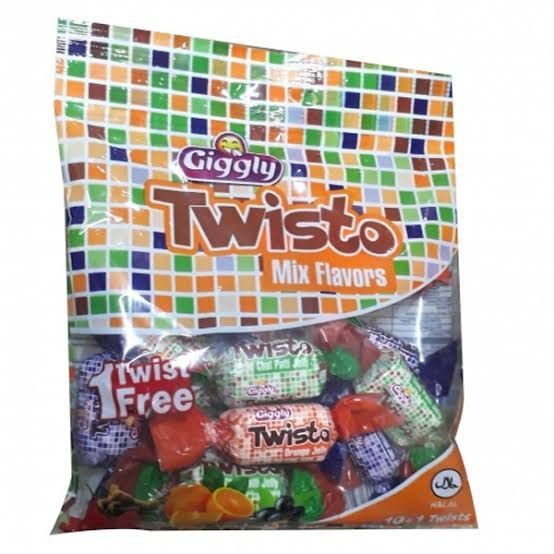 Giggly Twisto Mix Fruits Flavours Jelly Pouch
