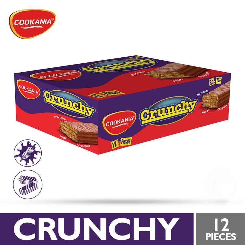 Cookania Crunchy Chocolate Wafer Box (12 pcs)