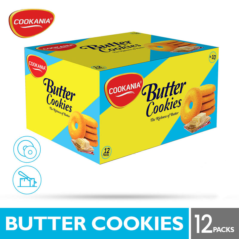 Cookania Butter Cookies Half Roll Box (6 pcs)
