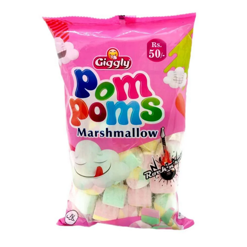 Giggly Pom Poms Marshmallow Rock n Roll Bag