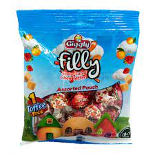 Giggly Filly Center-Filled Chew Toffee Assorted Pouch (10+1 pcs)