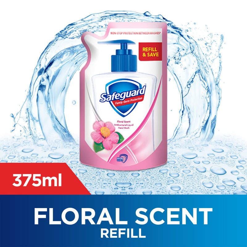 Safeguard Floral Scent Hand Wash 375ml (Pouch)