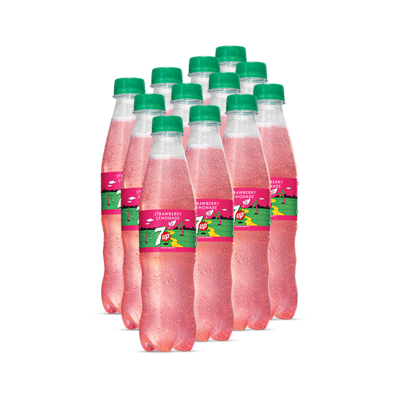 7up Strawberry Lemonade Pet Bottle 345 ml 12-Pcs Case