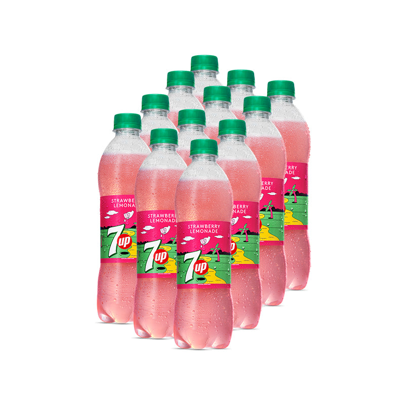 7up Strawberry Lemonade Pet Bottle 500 ml 12-Pcs Case