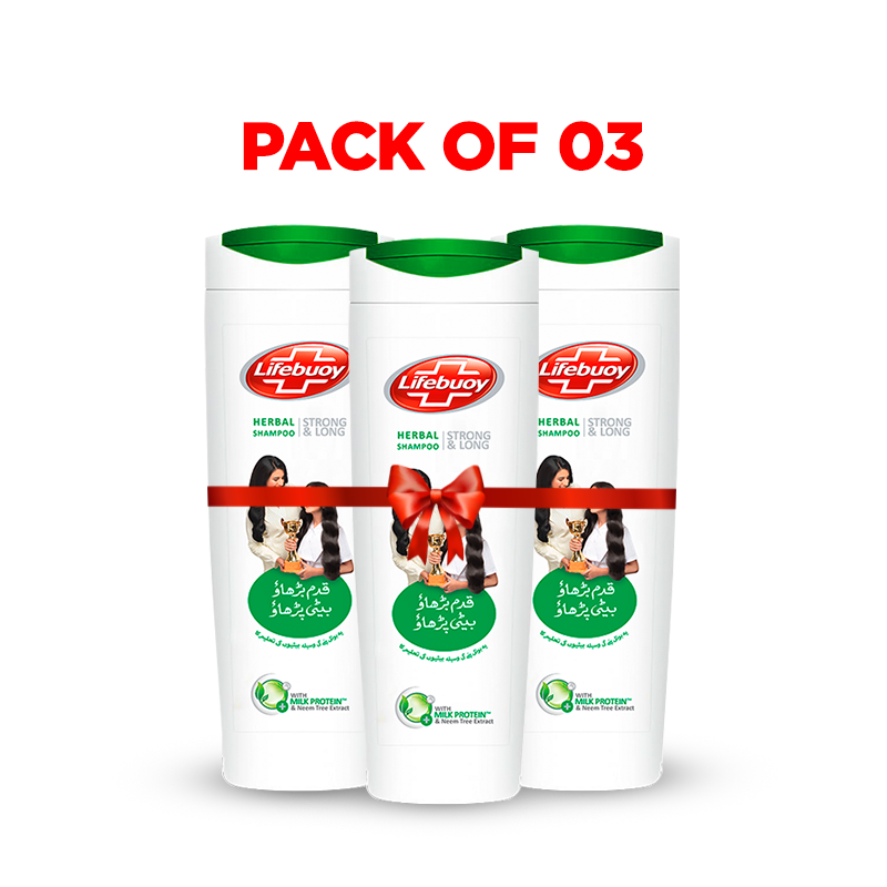 Lifebuoy Shampoo Herbal 375ml Pack of 3 & Save Rs. 200