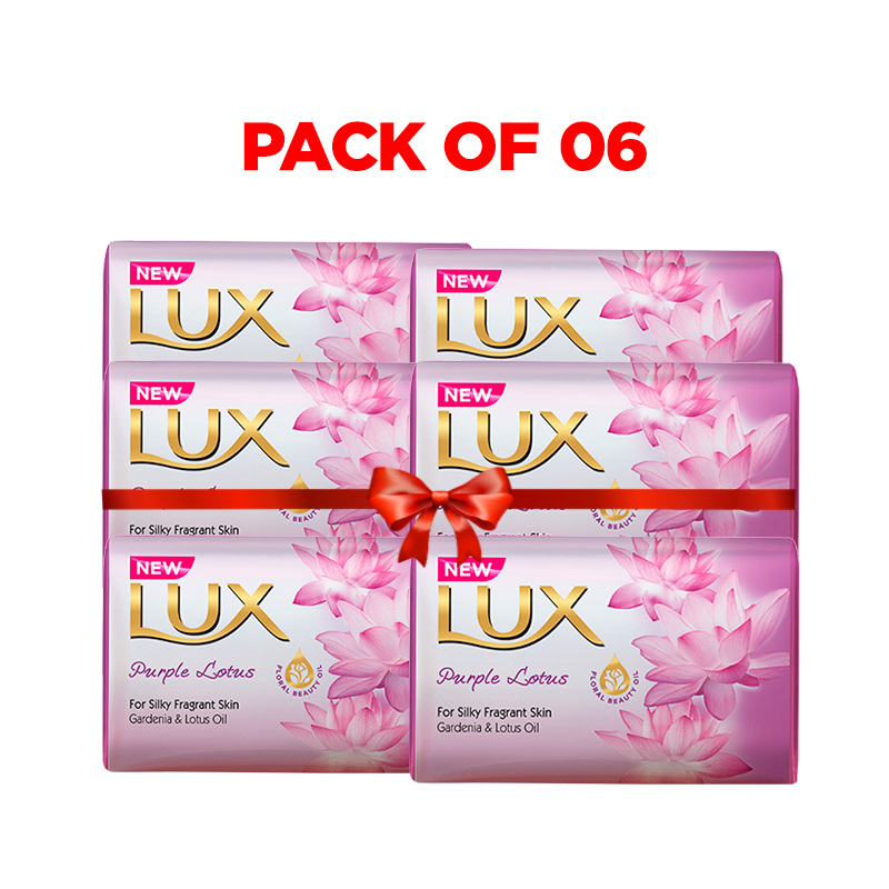 Lux Lotus 130 gm Pack of 6  & Save Rs. 90