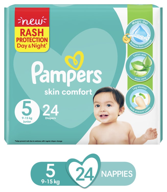 Pampers Diaper Mega Pack Junior Size 5, 22 Counts