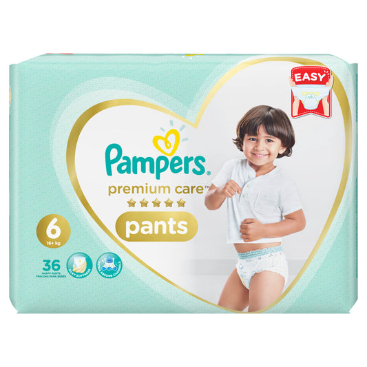 Pampers Premium Care Diaper Pants Junior Plus Size 6, 36 Counts