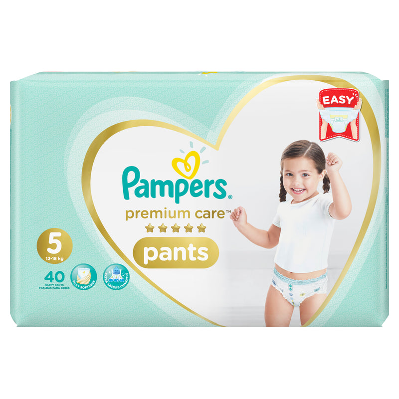 Pampers Premium Care Diaper Pants Junior Size 5, 40 Count