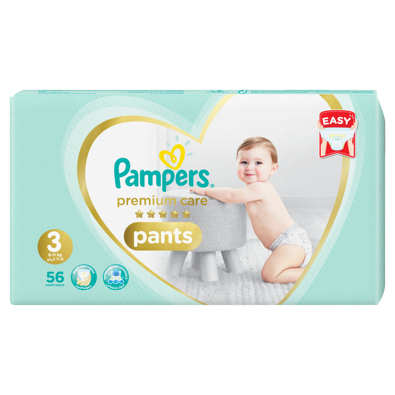 Pampers Premium Care Diaper Pants Medium Size 3 56 (Count)