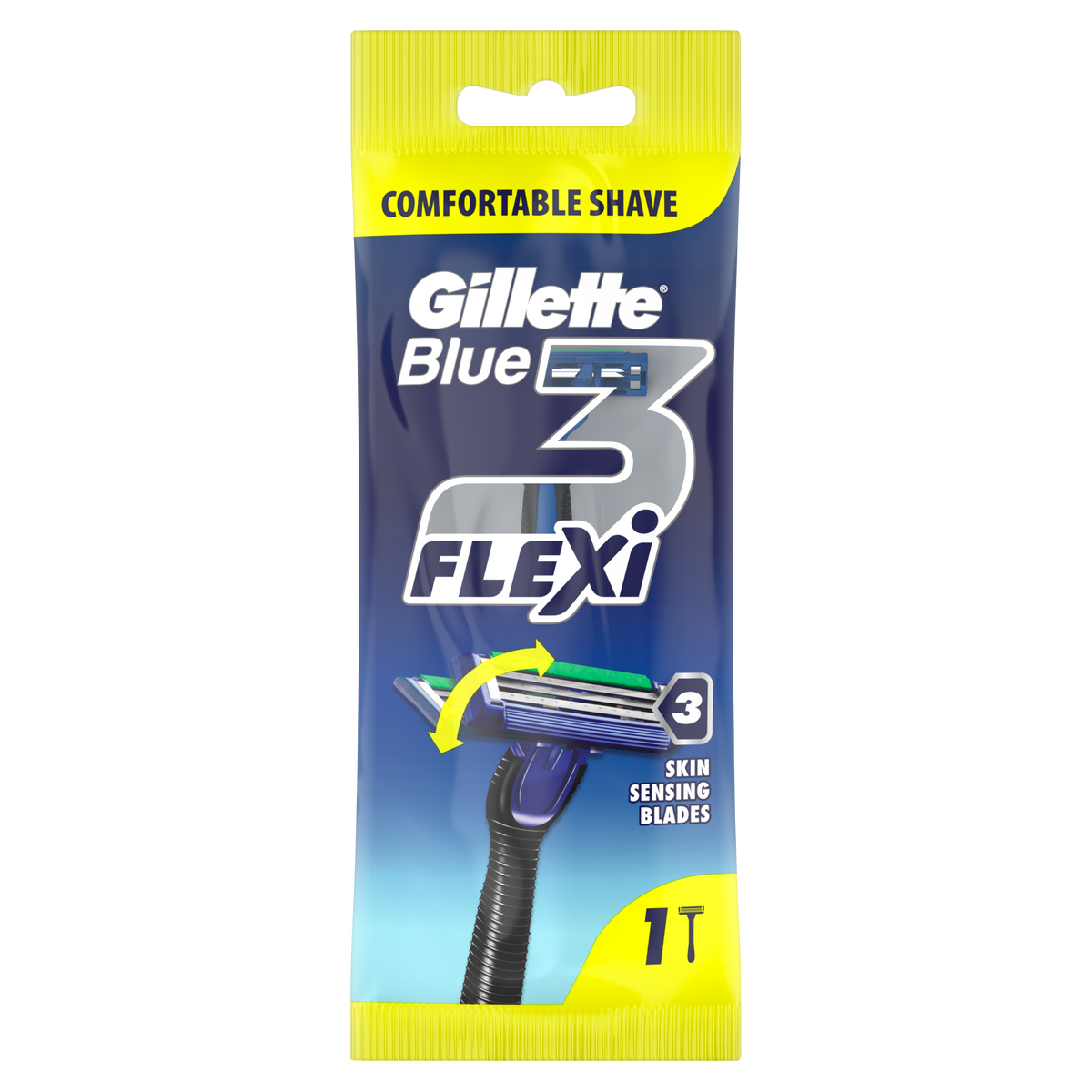 Gillette Blue 3 Flexi Shaving Razor Single