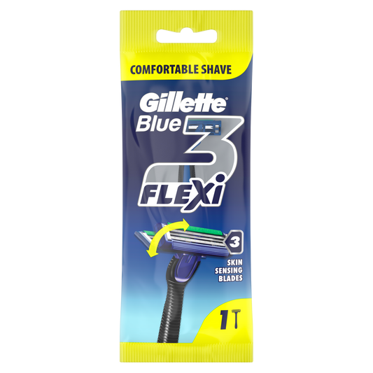 Gillette Blue 3 Flexi Shaving Razor Single