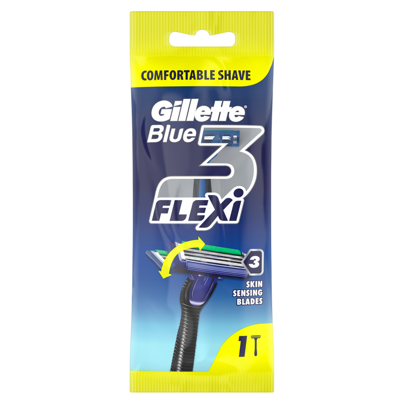 Gillette Blue 3 Flexi Shaving Razor Single