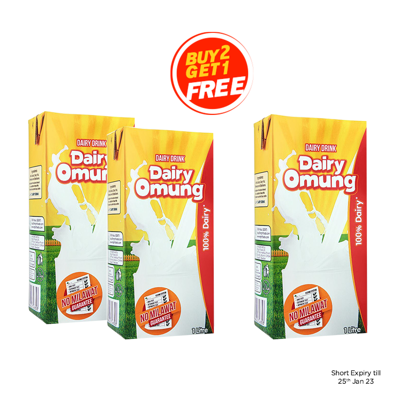 Dairy Omung Milk 1 Liter Buy 2 Get 1 Free