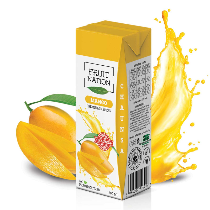 Fruit Nation Chaunsa Mango Premium Nectar Fruit Drink, 200ml