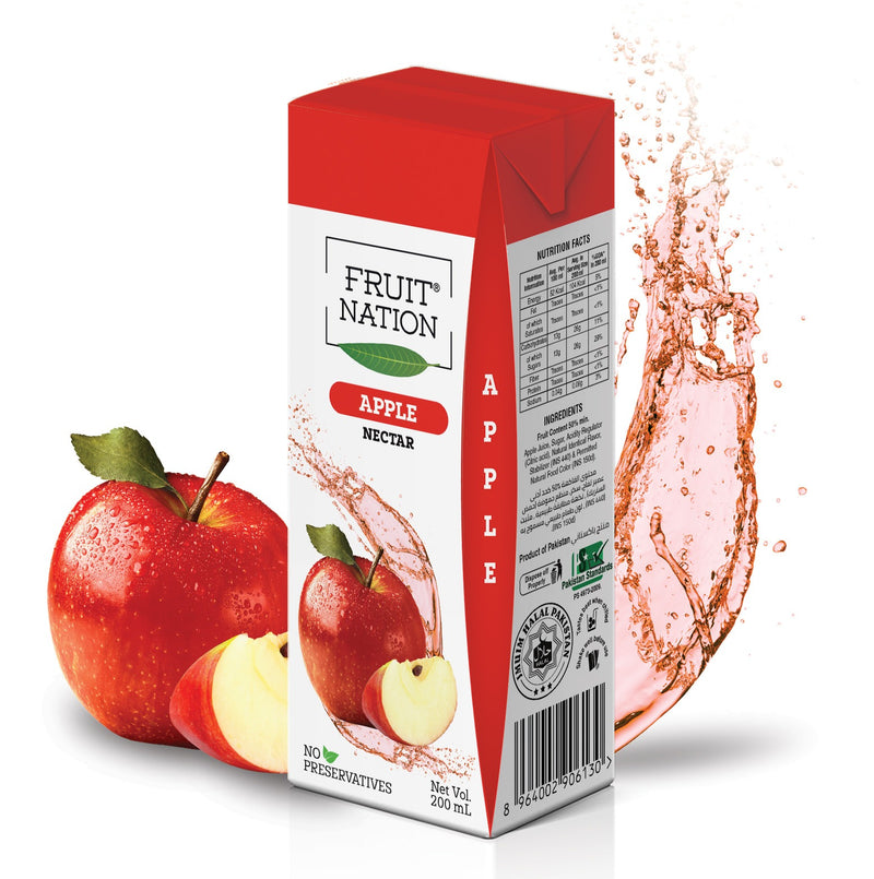Fruit Nation Apple Premium Nectar Fruit Drink 200ml