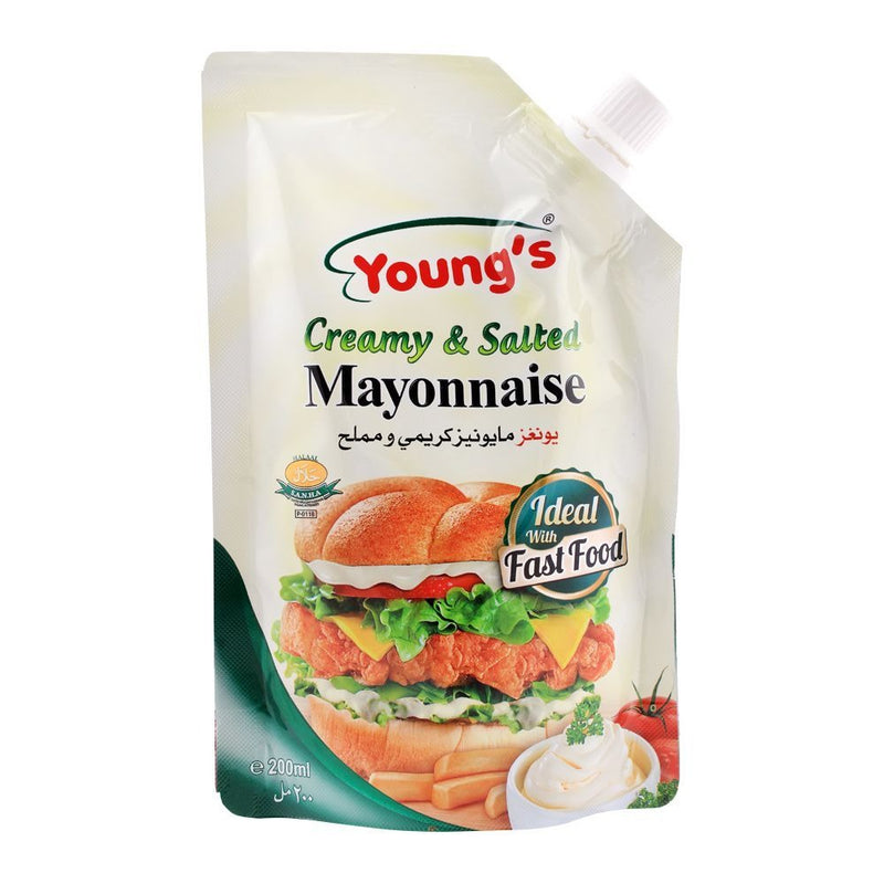 Youngs French Creamy & Salted Mayonnaise Pouch 200ml
