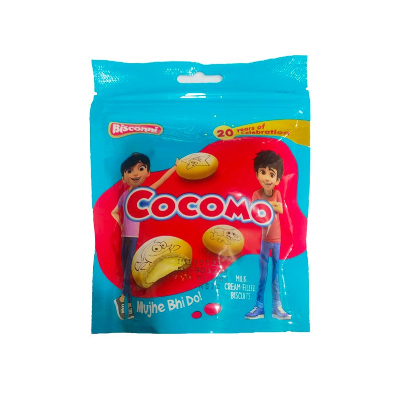 Bisconni Cocomo Milk Cream Filled Biscuits Pouch 58gm