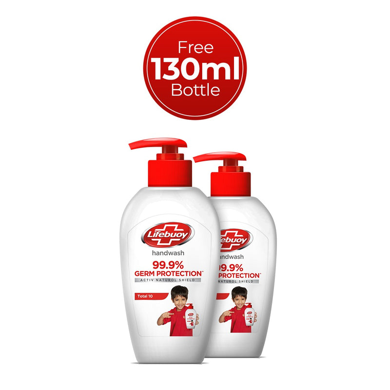Buy 1 Lifebuoy Total Handwash 130ml, get 1 Lifebuoy Total Handwash 130ml free