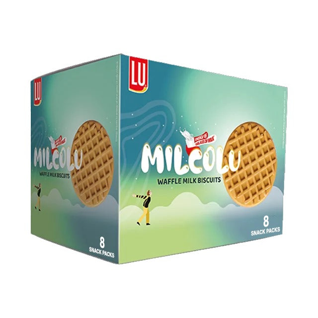 Lu Milcolu Waffle Milk Biscuit Snack Pack (8 pcs)