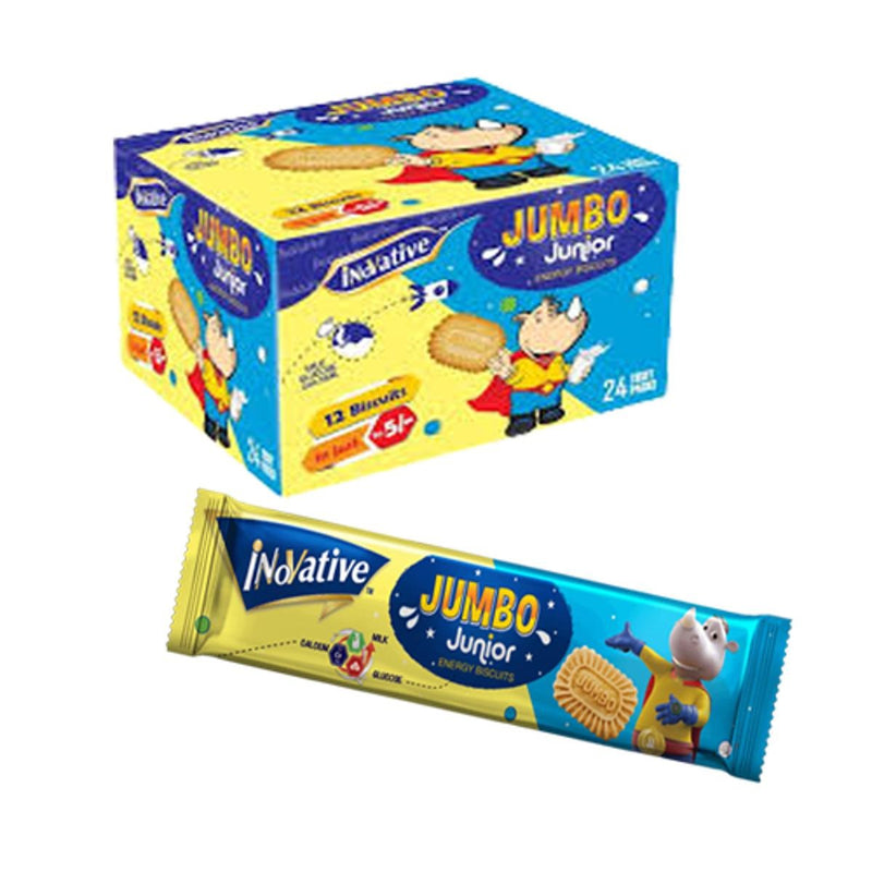 Inovative Jumbo Junior Biscuits Ticky Packs 24 pcs