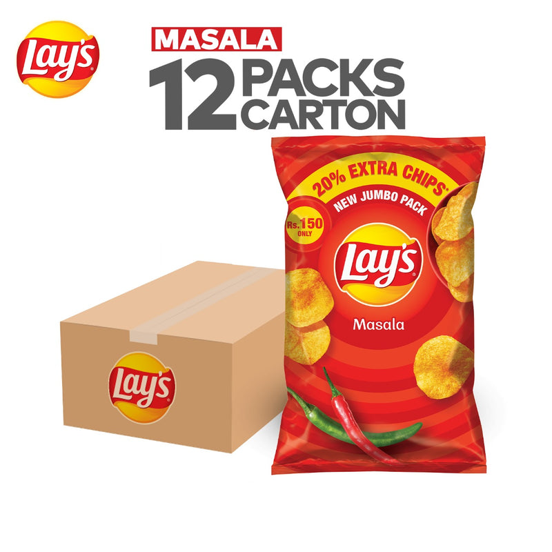 Lays Masala Chips Rs 150 Carton Pack